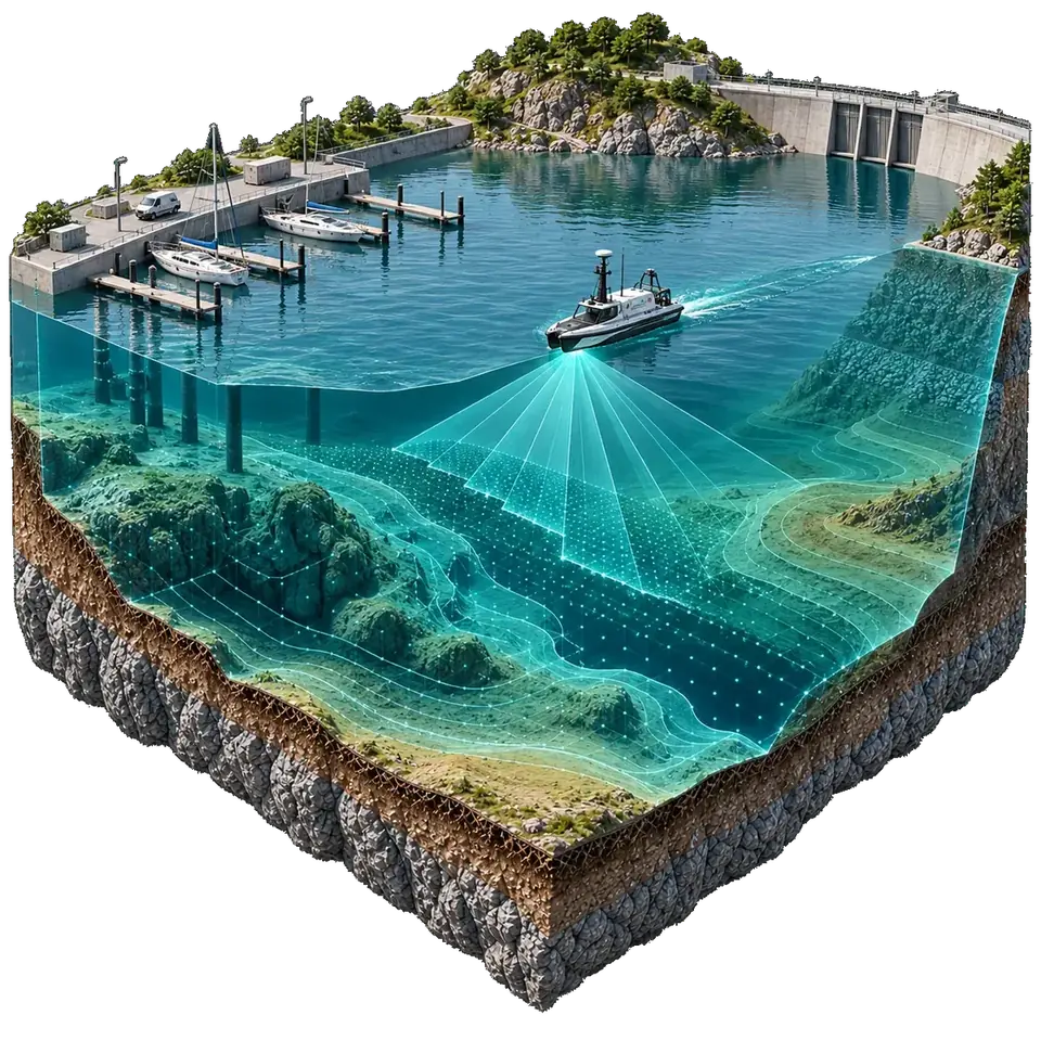 Su altındakı relyefin sonar ilə ölçülməsi