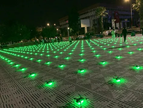 Yüzlerce drone, tek senaryo